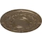 Ekena Millwork Dauphine Ceiling Medallion (Fits Canopies up to 13 1/4"), 33 7/8"OD x 1 3/8"P, Warm Silver CM33DAWSS - alternate 3
